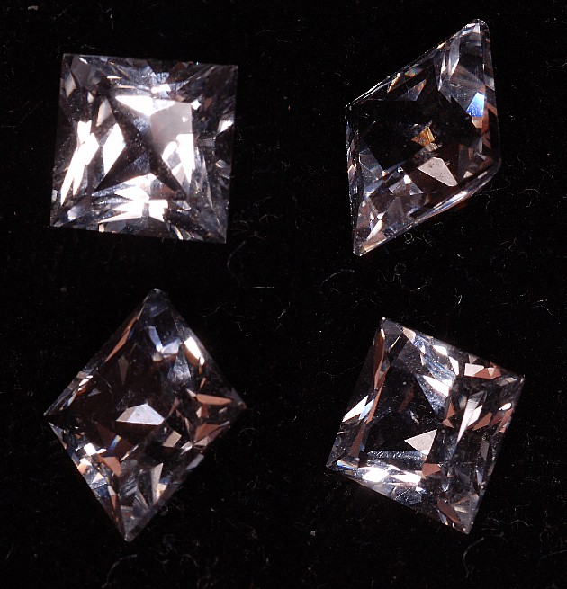 8 mm, White Topaz-princess